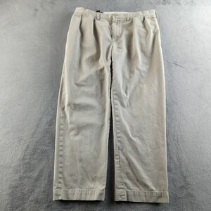 Polo Ralph Lauren Ethan Pant Mens 38x36 (Fits 36x28) Tan Khakis Chinos Pleated